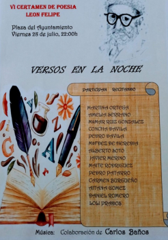 Este viernes, versos en la Plaza del Ayuntamiento de Almonacid de Zorita 