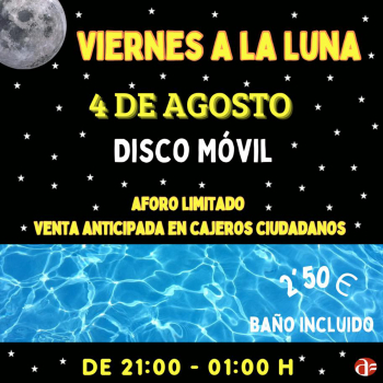 Una disco móvil cierra el programa ‘Viernes a la Luna’ en la piscina de verano de Azuqueca