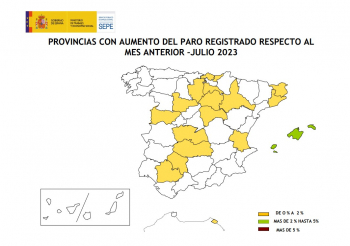Guadalajara registra 136 parados más que en el mes de junio, pero 879 menos que en julio de 2022