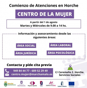 Las mujeres de Horche ya pueden contar con los servicios del Centro de la Mujer 