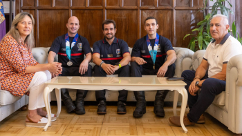Jorge Serrano y Daniel Barchino, pódium en las olimpiadas de policía y bomberos 