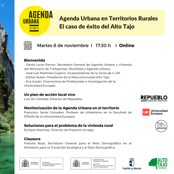 El Alto Tajo presenta su Agenda Urbana como ejemplo de desarrollo en territorios rurales, tras ser elegida proyecto piloto nacional