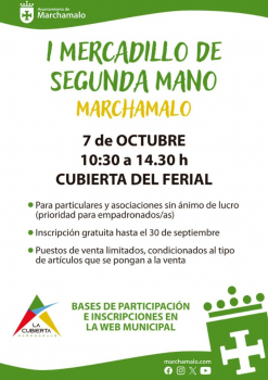 La Cubierta acogerá el primer Mercadillo de Segunda Mano de Marchamalo