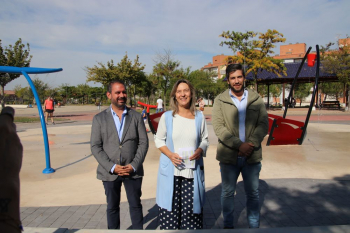 El Parque de las Lomas estrena una fuente lúdica para los más pequeños