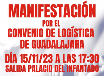 Los trabajadores de la Logística se manifiestan hoy miércoles en la capital