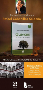 El autor Rafael Cabanillas visita este miércoles 22 de noviembre la Biblioteca Pública de Dávalos