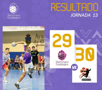 El Balonmano Guadalajara sufre la primera derrota de la temporada 