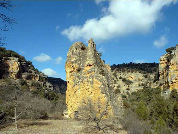 La hoz del río Mesa, en el nordeste de la provincia, es una de las zonas que EA reclaman que se incluyan en el Plan. Imagen: Geoparque Comarca de Molina-Alto Tajo
