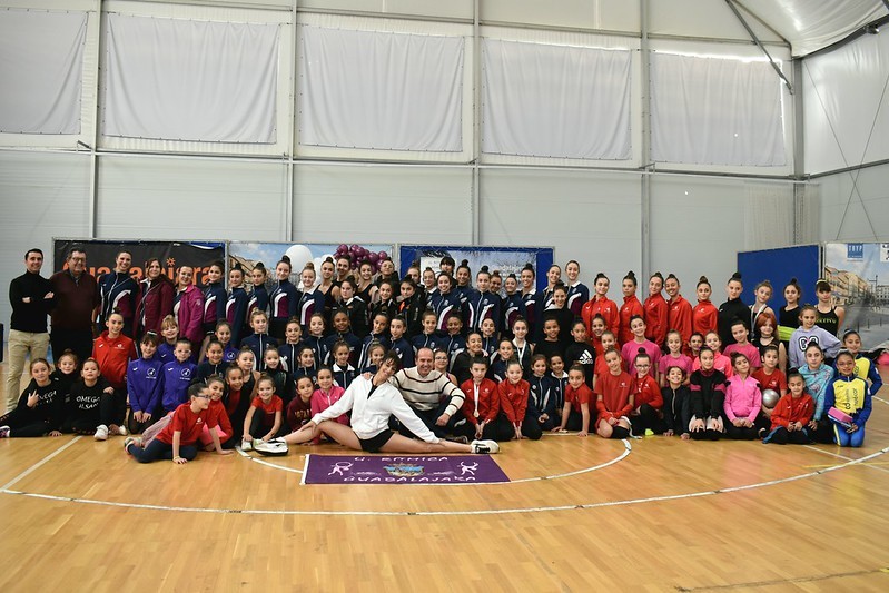 La masterclass reunió a numerosas gimnastas//Imagen: Ayuntamiento de Guadalajara