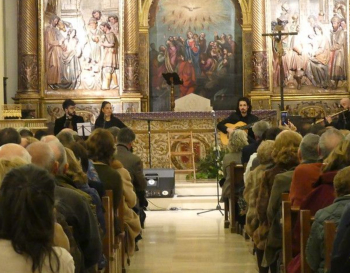 Emotivo pregón de José Vicente Saz en la concatedral para anunciar la Navidad en Guadalajara