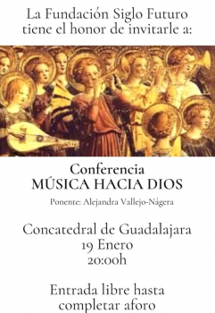 La Concatedral de Santa María acoge la conferencia 'Música hacia Dios' el próximo 19 de enero