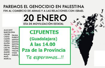 Cifuentes con Palestina convoca una concentración en la Plaza de la Provincia 
