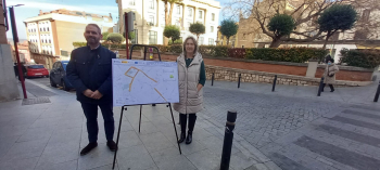 Las obras del entorno de la calle Cervantes se prolongarán por espacio de un año