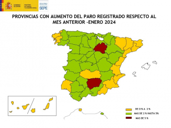 Guadalajara termina enero con 652 parados más que en diciembre, pero con 984 menos que en el mismo mes de 2023