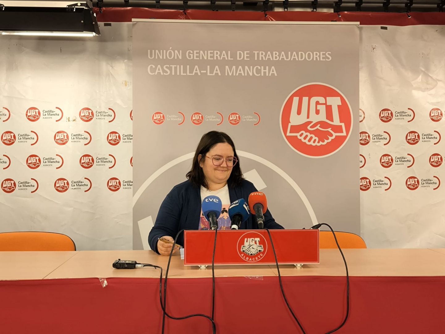 Ana González, secretaria general de UGT FeSMC-CLM//Imagen: FeSMC UGT.
