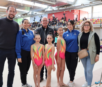El IV Trofeo Nacional de Gimnasia Rítmica 'Yebes-Valdeluz' ha congregado a 24 clubes en el Centro Deportivo Municipal de Valdeluz