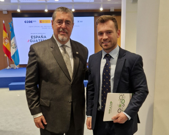 Impulsa Guadalajara 'vende' las ventajas de invertir en la provincia al presidente de la República de Guatemala