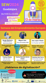 El CEEI Guadalajara participará en la Startup Europe Week 2024 (SEW 2024) que se desarrolla simultáneamente en más de 350 ciudades europeas