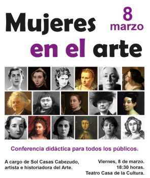 La historiadora, Sol Casas, ofrece la conferencia ‘Mujeres en el arte’ este viernes en Horche