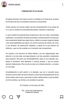 Víctor San Vidal achaca su comportamiento hacia la trabajadora de la Casa de la Juventud a un episodio de "estrés acumulado y extrema tensión nerviosa"
