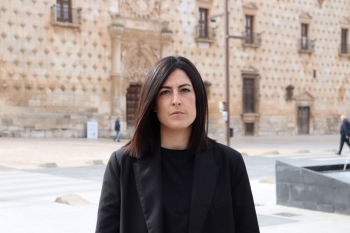 La senadora del PP por Guadalajara, María Patricio, reprocha a Alberto Rojo su apoyo a la Ley de Amnistía aprobada ayer en el Congreso