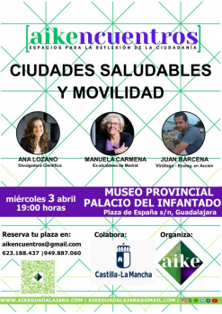Manuela Carmena, Juan Bárcena y Ana Lozano protagonizan un nuevo Aikencuentro sobre movilidad sostenible