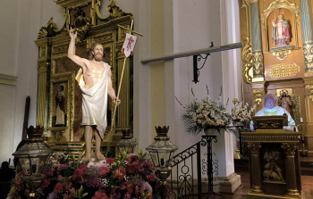 La Iglesia de Cabanillas estrena una nueva talla de Cristo Resucitado