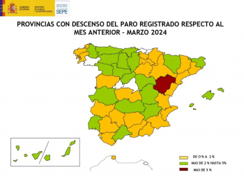 Guadalajara termina el mes de marzo con 316 parados menos