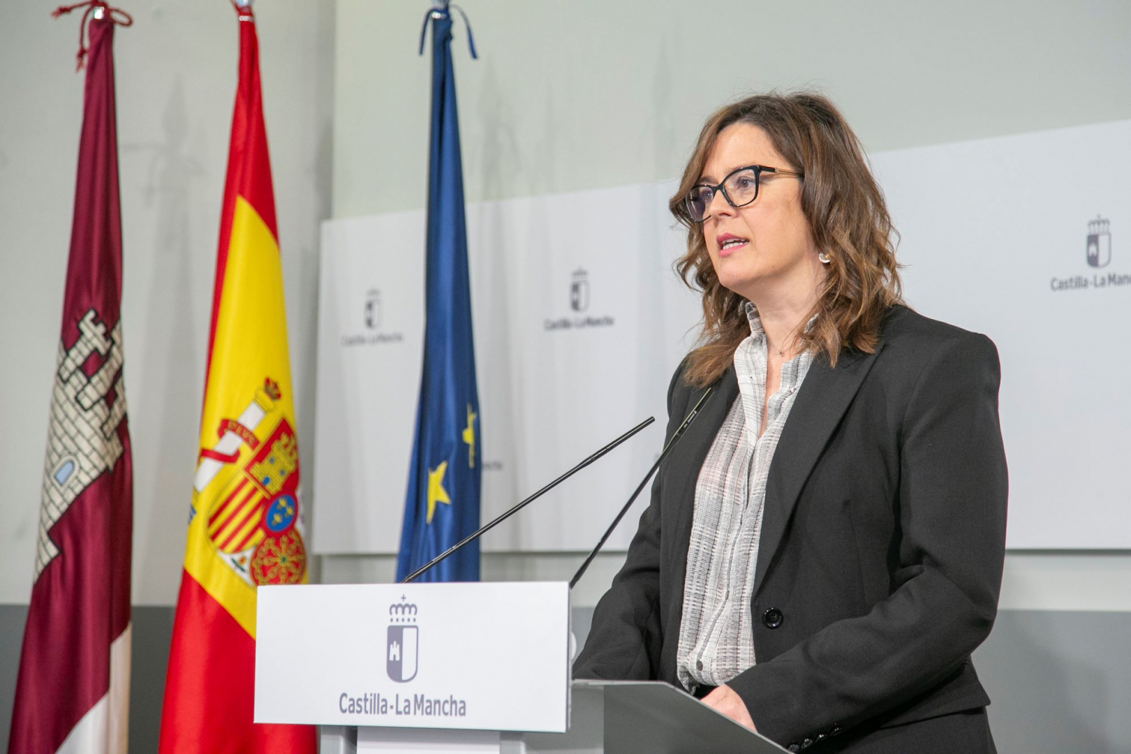 La consejera Portavoz del Gobierno de Castilla-La Mancha, Esther Padilla//Imagen: JCCM