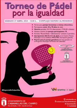 Torneo de pádel por la igualdad en Cabanillas