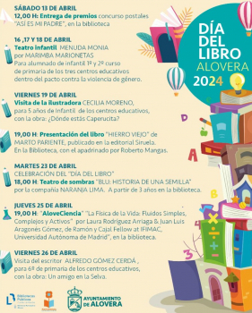 Alovera apuesta por una programación especial con motivo del Día del Libro