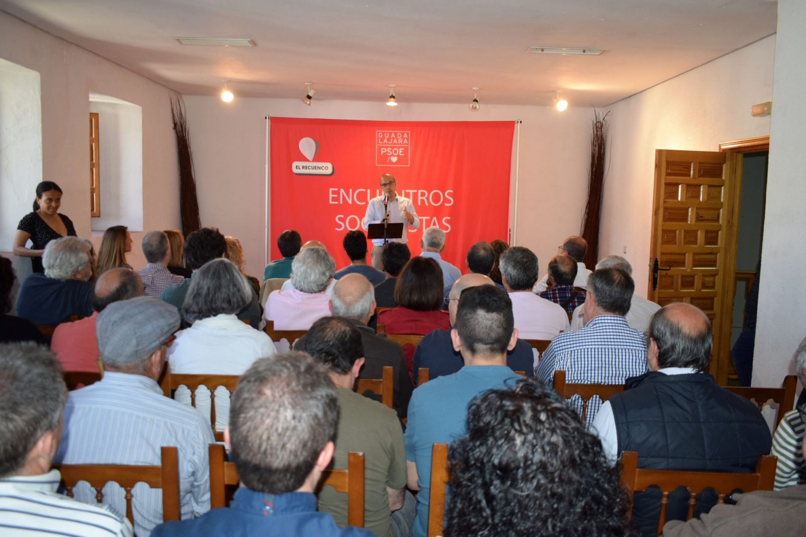 El secretario provincial del PSOE, durante el Encuentro Socialista celebrado este fin de semana en El Recuenco//Imagen: PSOE Guadalajara.