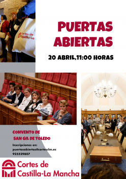 Las Cortes de Castilla-La Mancha programan una nueva jornada de puertas abiertas