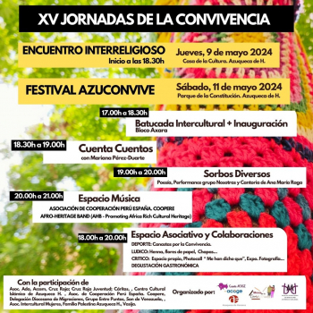 El parque de La Constitución acoge este sábado las XV Jornadas de la Convivencia 