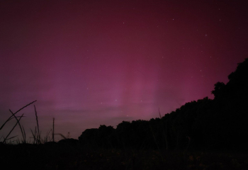 Impresionante: una aurora boreal se avistó desde El Sotillo