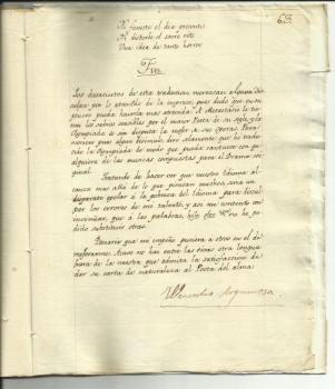 Guadalajara recupera un manuscrito de 1794 de Wenceslao de Argumosa
