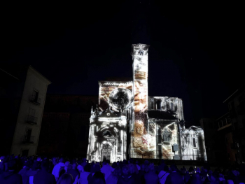 El IX Centenario se proyecta en la Catedral de Sigüenza con un impresionante espectáculo de video mapping