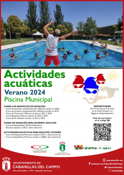 Cabanillas abre el plazo de inscripción de los cursos y actividades de la Piscina Municipal