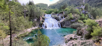 Una mujer de 40 años es trasladada en helicóptero al Hospital Universitario de Guadalajara tras sufrir una caída en el Salto de Poveda