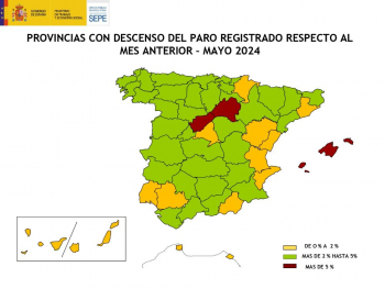 El paro bajó en 372 personas en el mes de mayo en Guadalajara, sobre todo en el sector servicios