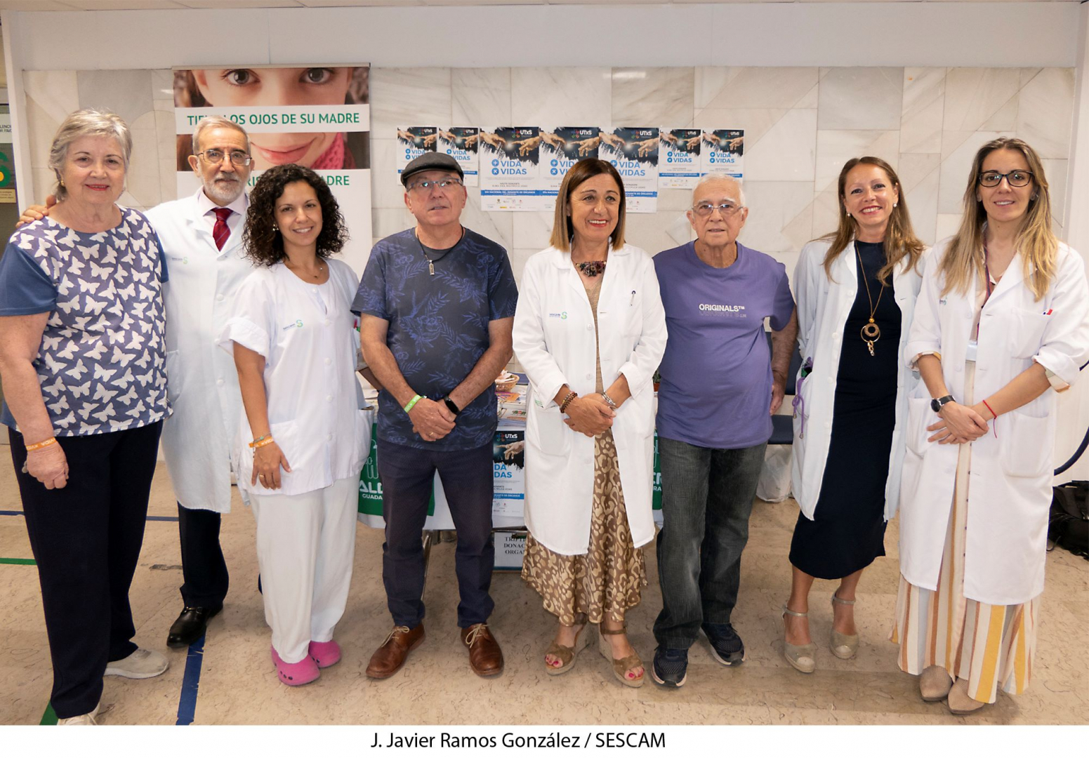 La Asociación Alcer ha instalado un puesto informativo en el centro sanitario//Imagen: J. Javier Ramos González. Sescam.