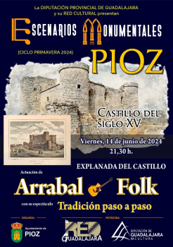 Arrabal Folk tocará esta tarde en el Castillo de Pioz, dentro del programa "Escenarios Monumentales"