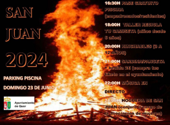 Agua y fuego en la XX Fiesta de San Juan de Quer 