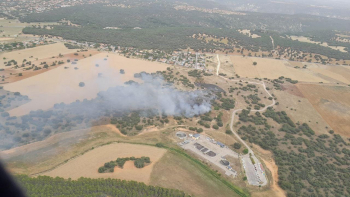 Extinguido un incendio declarada en la zona del punto limpio y la depuradora de Pioz
