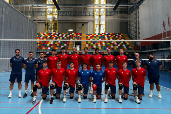 La Selección Española de Voleibol Sub22 masculina juega dos amistosos contra Portugal en Azuqueca 