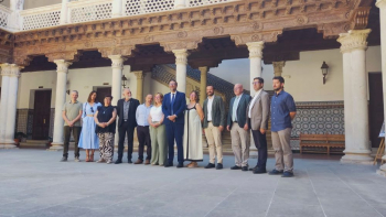 Las obras de restauración del claustro y el escudo del Liceo Caracense recuperan parte de la historia y arqueología del edificio