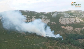 El Plan Infocam extingue un incendio agrícola en Campillo de Dueñas y ultima las labores de extinción en Cantalojas