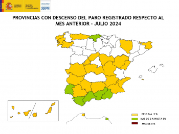Guadalajara termina el mes de julio con 121 parados menos, con una bajada del paro del 0,99%
