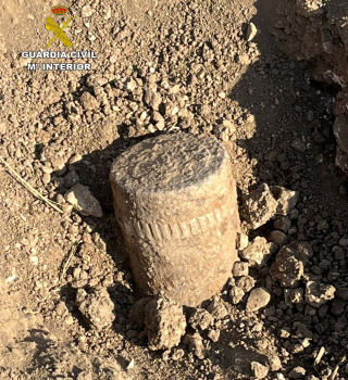 Desactivado un proyectil de la Guerra Civil, con su carga intacta, localizado en Trijueque