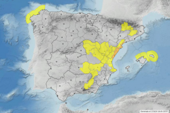 Alerta por lluvias intensas que afectarán a la provincia de Guadalajara